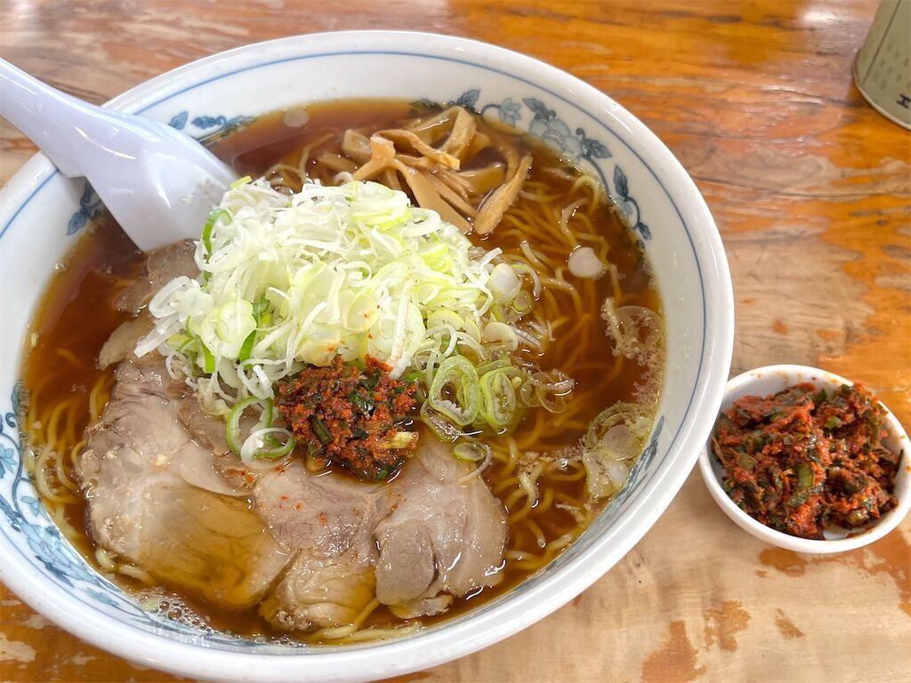 秋田市 仲江戸の大ラーメン+辛みそ