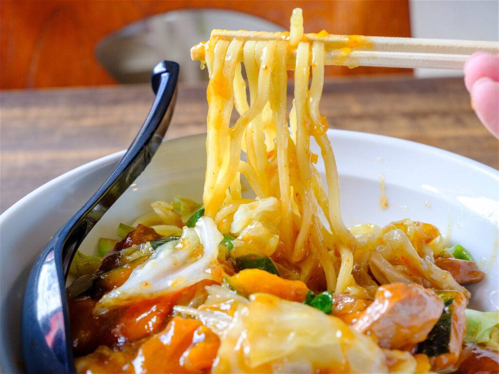 茨城 スタミナラーメンの麺