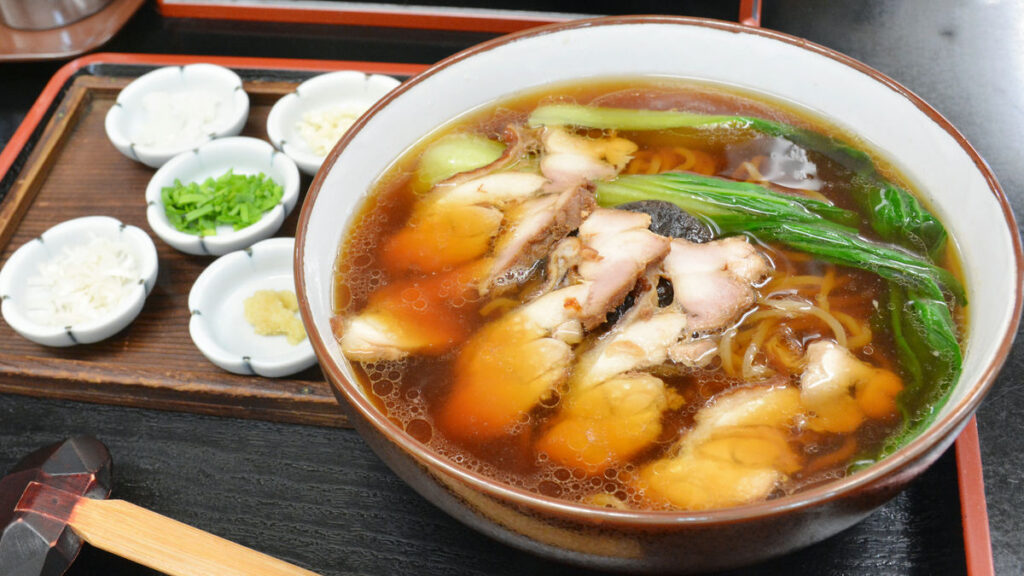 水戸藩ラーメンのスープ