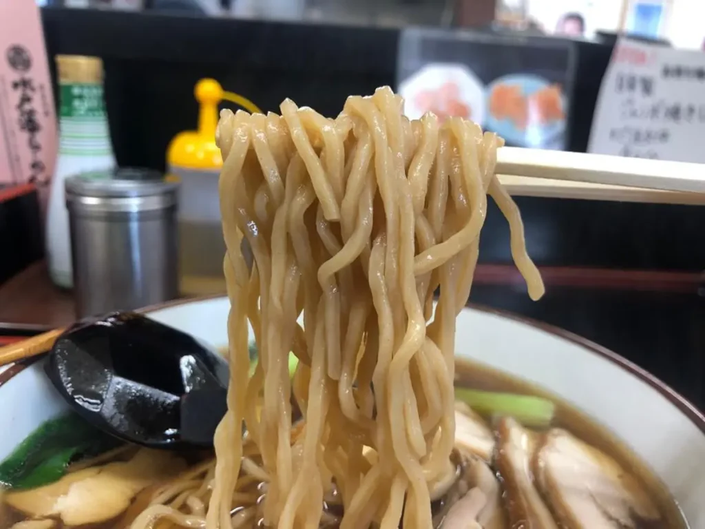 水戸藩ラーメンの麺