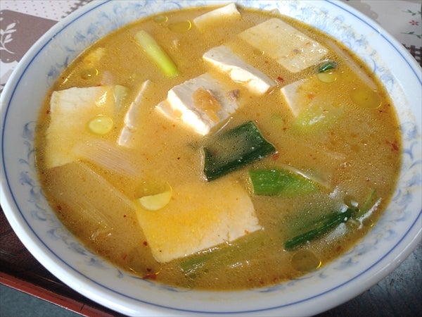 豆腐みそラーメンの具材
