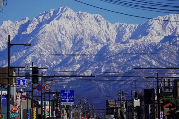 立山連峰を一望できるスポット