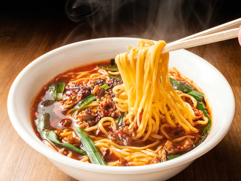 台湾ラーメンのストレート麺